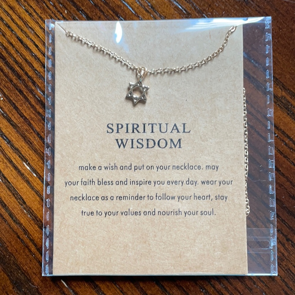 New spiritual wisdom chain color gold.